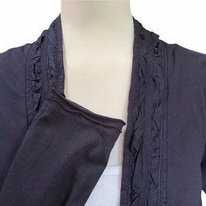 Sandwich Open front Tie Blouse 100% Cotton